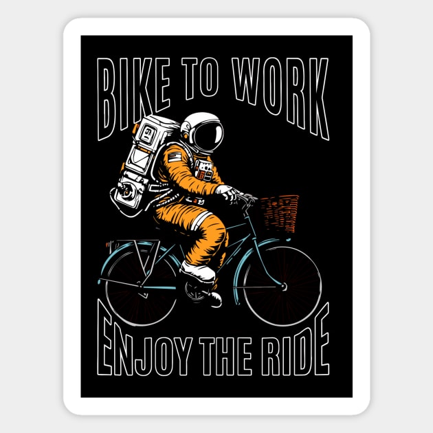 Bike to work Magnet by Lenimski